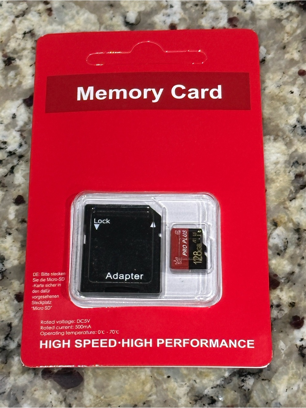 128GB TF Memory Cards (with Adapter)